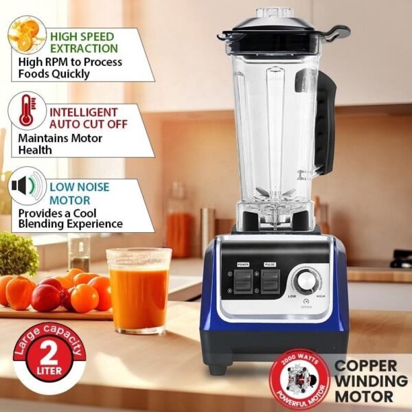 Heavy Duty Commercial Blender – High Power Smoothie Maker & Electric Table Blender for Professional Use