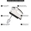 Electric Hand Mixer with Spiral Whisk – Kitchen Cake Baking Beater for Egg, Cream & Dough