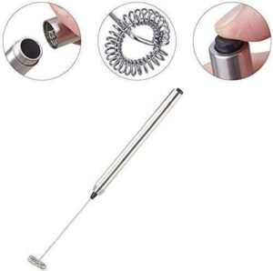 Stainless Steel 304 Battery Operated Hand Mixer Custom Made Milk Hand Mixer