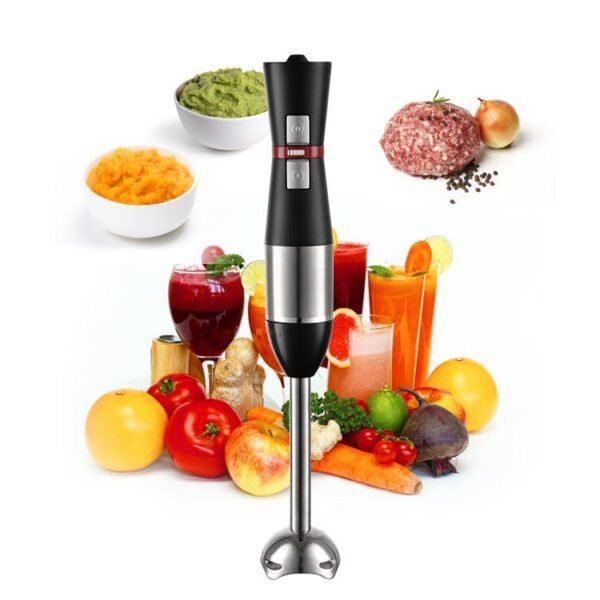 Professional Immersion Hand Blender – Electric Stick Blender with Push Button for Home & Commercial Kitchen Use