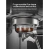 HiBREW H10B 20Bar Semi-Automatic Espresso Machine – Temperature Adjustable Slim Coffee Maker for Hot & Cold Drinks