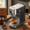 HiBREW H10B 20Bar Semi-Automatic Espresso Machine – Temperature Adjustable Slim Coffee Maker for Hot & Cold Drinks