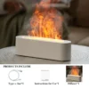 RGB Flame Aroma Diffuser Humidifier USB Desktop Simulation Light Aromatherapy Purifier Air for Bedroom With 7 Colors