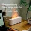 RGB Flame Aroma Diffuser Humidifier USB Desktop Simulation Light Aromatherapy Purifier Air for Bedroom With 7 Colors