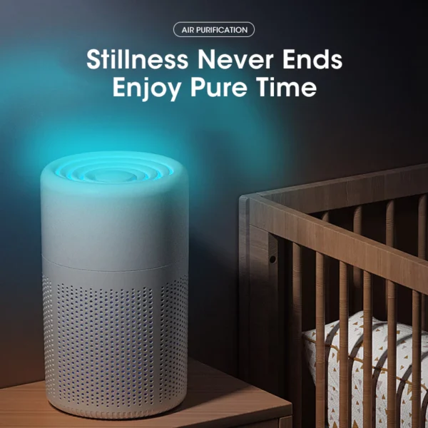 Mini Desktop Air Purifier – HEPA Filter with Fragrance & Negative Ion Enhancement